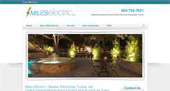 Desktop Screenshot of mileselectric.net